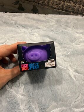 Schylling NeeDoh Dig' It Pig Purple